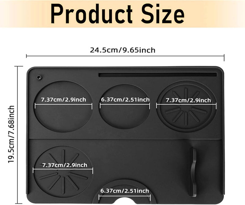 ZJSTRO Espresso Tamping Mat,Coffee Tamper Mat, Food Grade Silicone 0.79x0.98" Portafilter Mat for Espresso Machine Acceessories, Waterproof Heat Resistant Easy to Clean,Non-Slip - Image 2